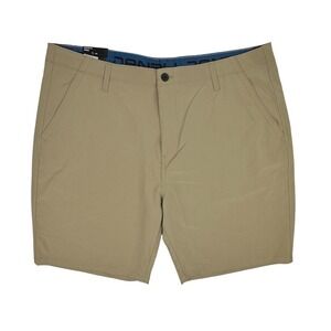 Denali Mens Hybrid Walk Shorts Size 40 Khaki Stretch Comfort Flex Waistband NWT